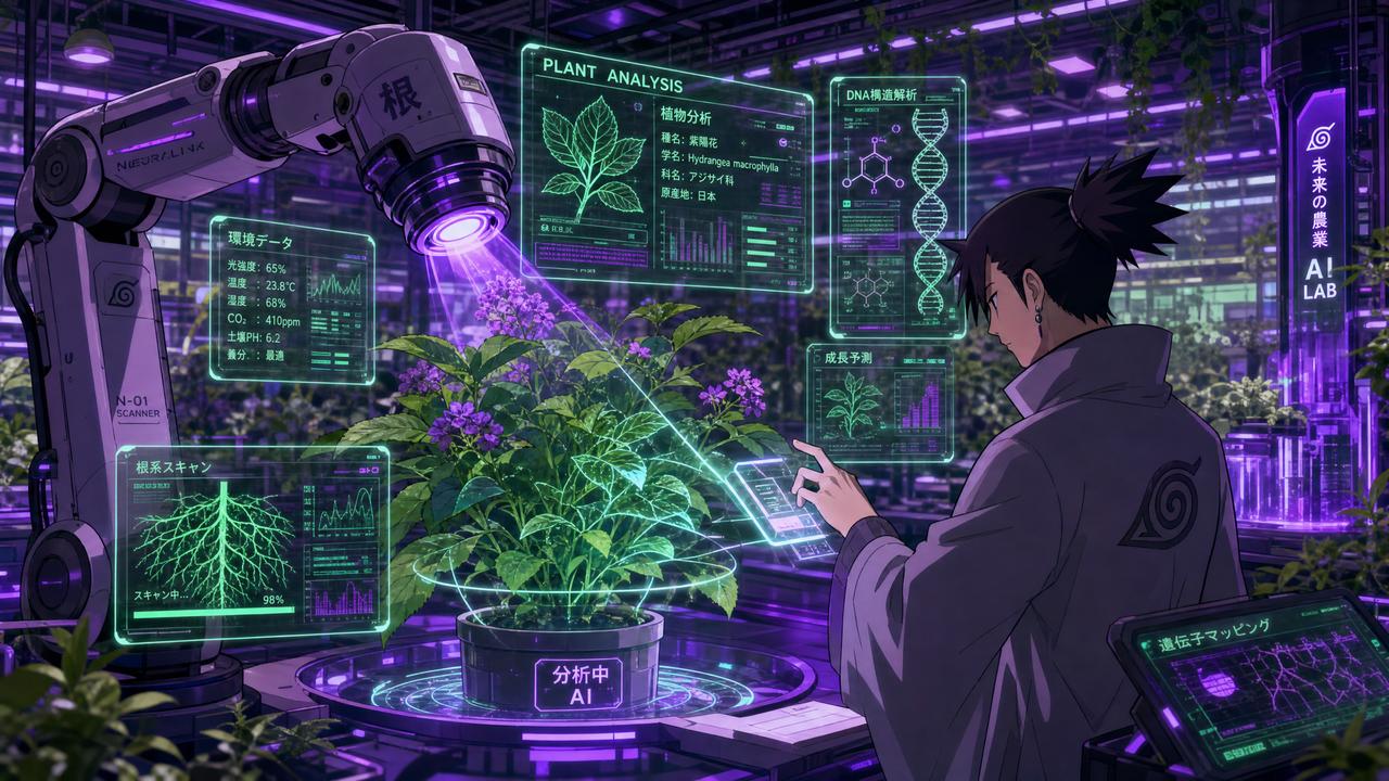 同人动漫AI识别10000种植物 - 植物视频展示